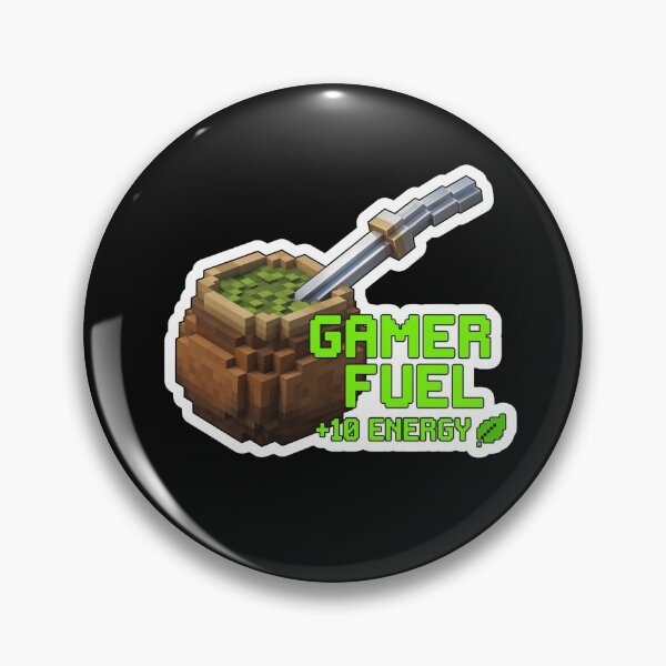 Item preview, Gamer Fuel Voxel Yerba Mate Matero: +10 Energy designed and sold by Jaroslaw-S.