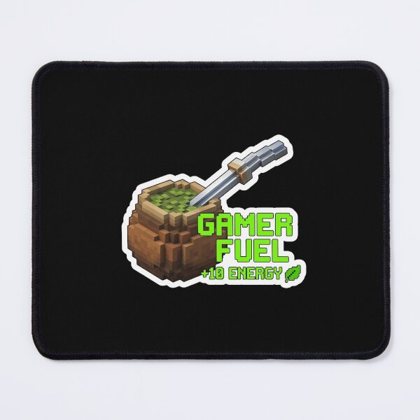 Item preview, Gamer Fuel Voxel Yerba Mate Matero: +10 Energy designed and sold by Jaroslaw-S.