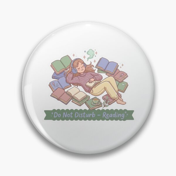 Item preview, Do Not Disturb Reading – BookTok Aesthetic Cozy Reader Illustration designed and sold by SirensSageStone.
