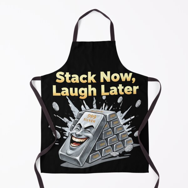 Item preview, stack now laugh later silver collector humor designed and sold by ArtDesignTp.