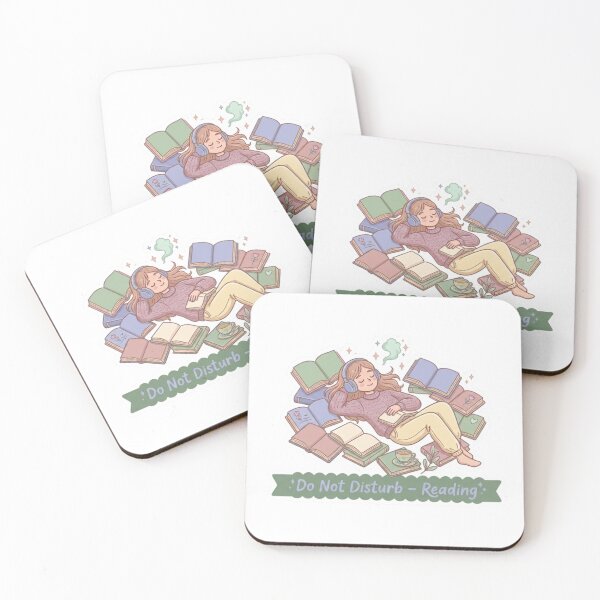 Item preview, Do Not Disturb Reading – BookTok Aesthetic Cozy Reader Illustration designed and sold by SirensSageStone.