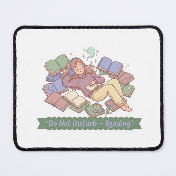 Item preview, Do Not Disturb Reading – BookTok Aesthetic Cozy Reader Illustration designed and sold by SirensSageStone.