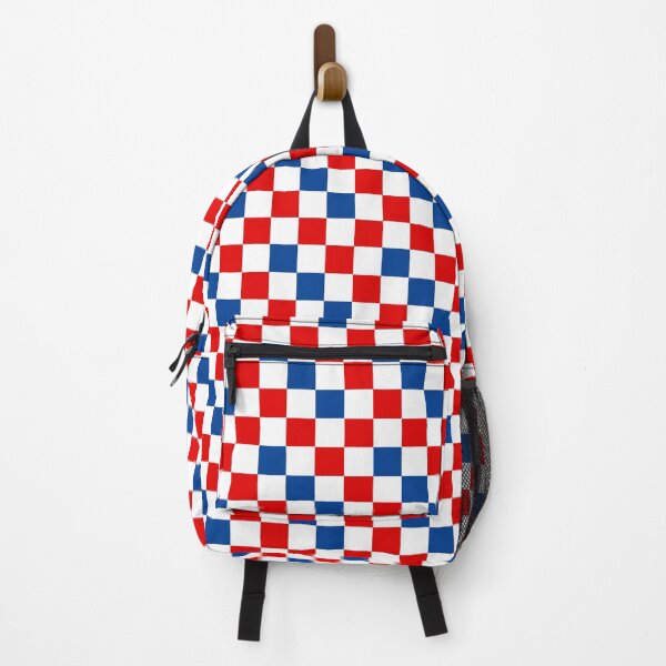 Item preview, Red White Blue Checkered Pattern Design designed and sold by PatternTitan.