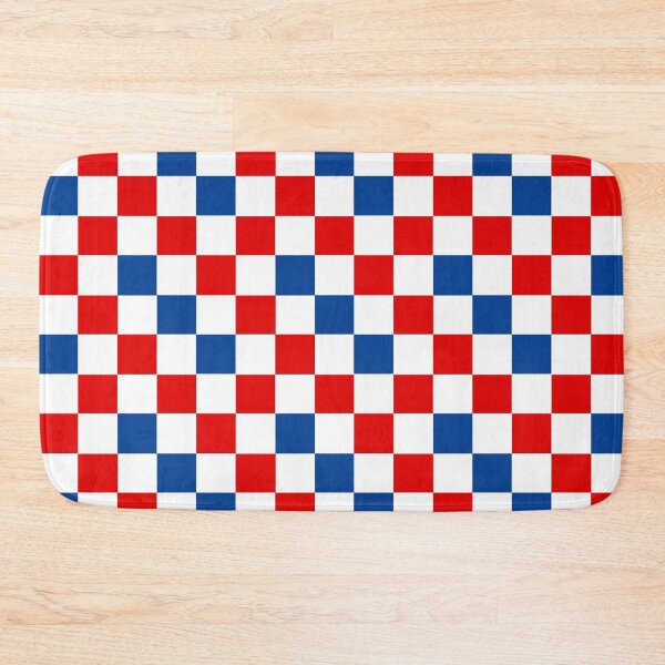 Item preview, Red White Blue Checkered Pattern Design  designed and sold by PatternTitan.