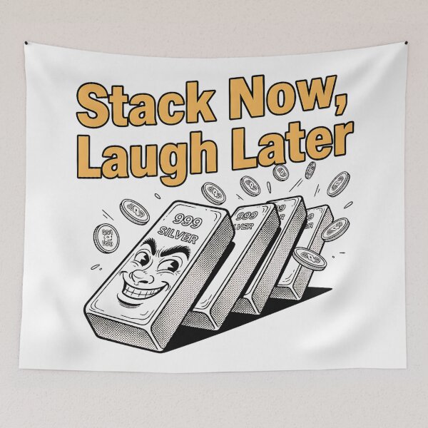 Item preview, funny stack now laugh later silver investor designed and sold by ArtDesignTp.