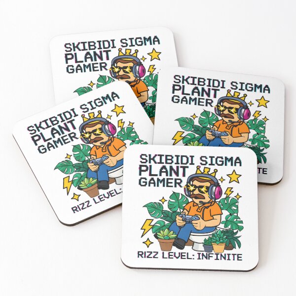 Item preview, Skibidi Sigma Plant Gamer Rizz Level Infinite T-Shirt  designed and sold by AnnDesignStudio.