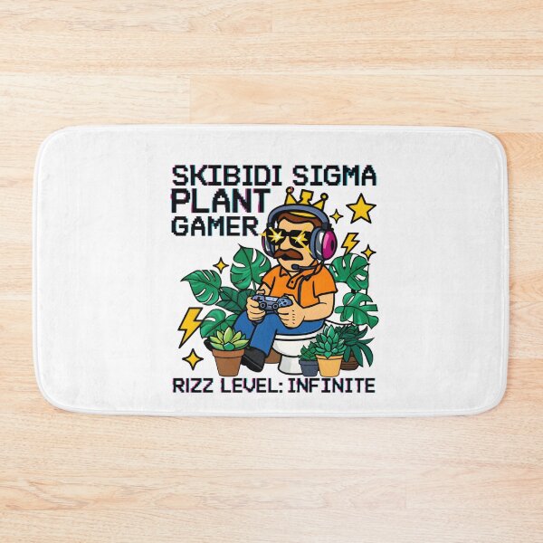 Item preview, Skibidi Sigma Plant Gamer Rizz Level Infinite T-Shirt  designed and sold by AnnDesignStudio.