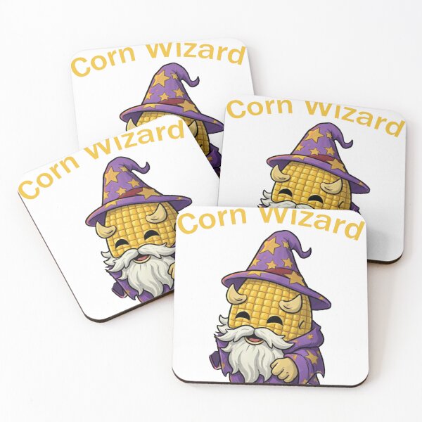 Item preview, Corn Wizard - Cute Magic Vegetable Character Art designed and sold by Original-Vibes.