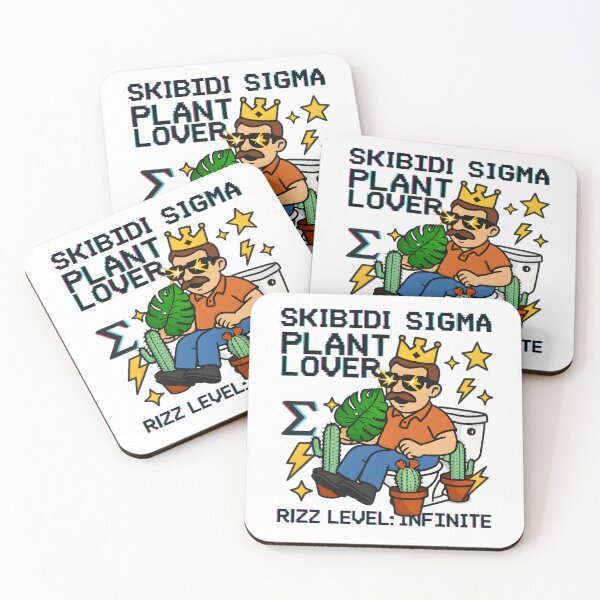 Item preview, Skibidi Sigma Plant Lover Rizz Level Infinite Monstera T-Shirt designed and sold by AnnDesignStudio.