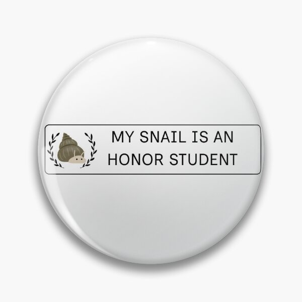 Item preview, My Snail Is an Honor Student Sticker | Funny Aquarium Snail Humor | Fish Tank Hobby Design designed and sold by CosmicCritterCorp.