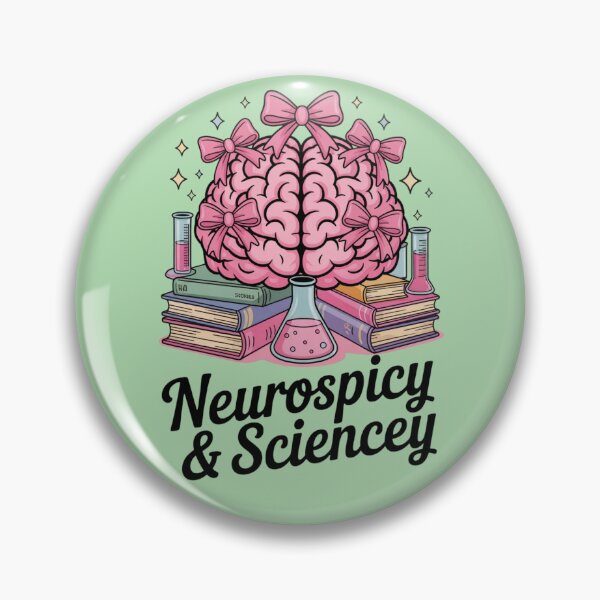 Item preview, Neurospicy and Sciencey - ADHD Coquette Aesthetic Science designed and sold by Design_Your_Day.
