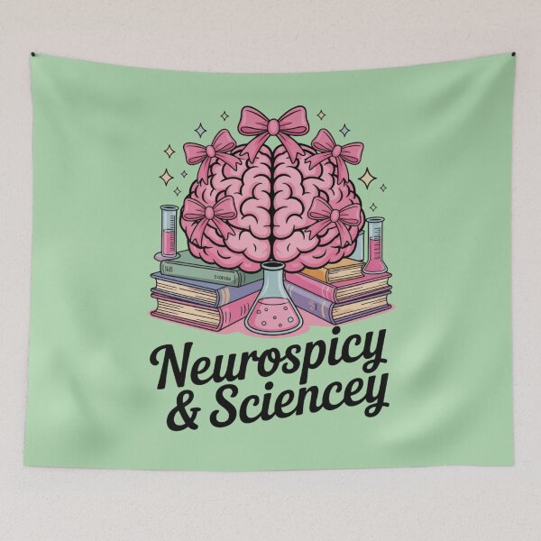 Item preview, Neurospicy and Sciencey - ADHD Coquette Aesthetic Science designed and sold by Design_Your_Day.