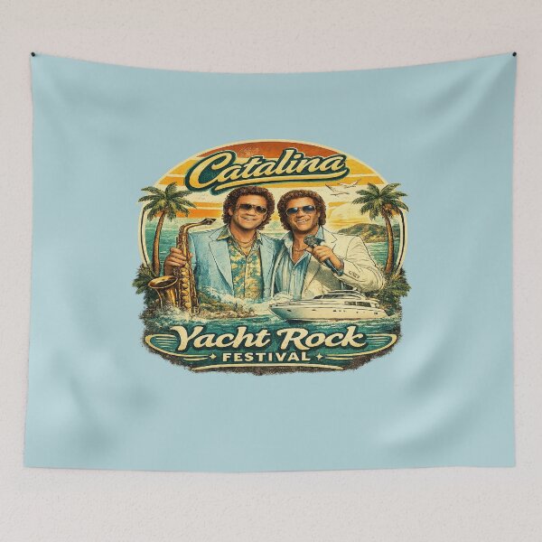 Item preview, Catalina Yacht Rock Festival Retro Coastal Music Shirt designed and sold by GhostDawgs.