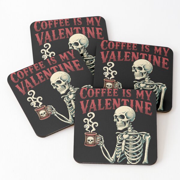Item preview, coffee is my valentine funny coffee addict quote designed and sold by ArtDesignTp.