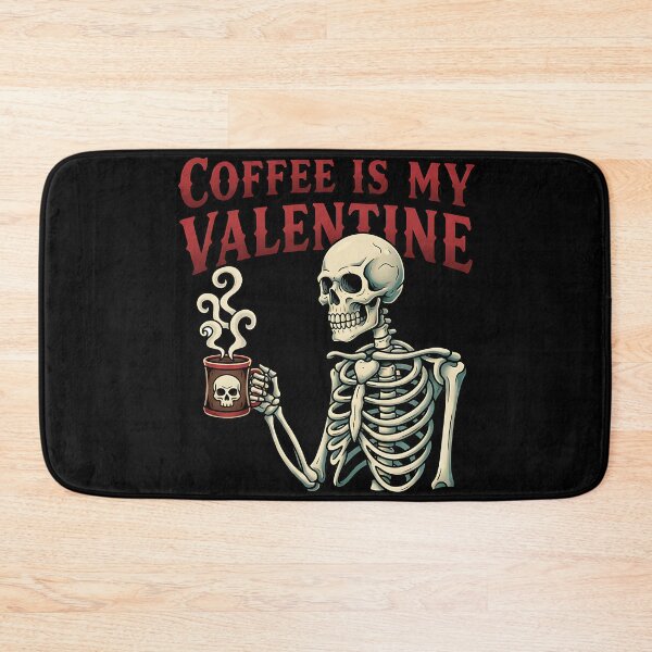 Item preview, coffee is my valentine funny coffee addict quote designed and sold by ArtDesignTp.