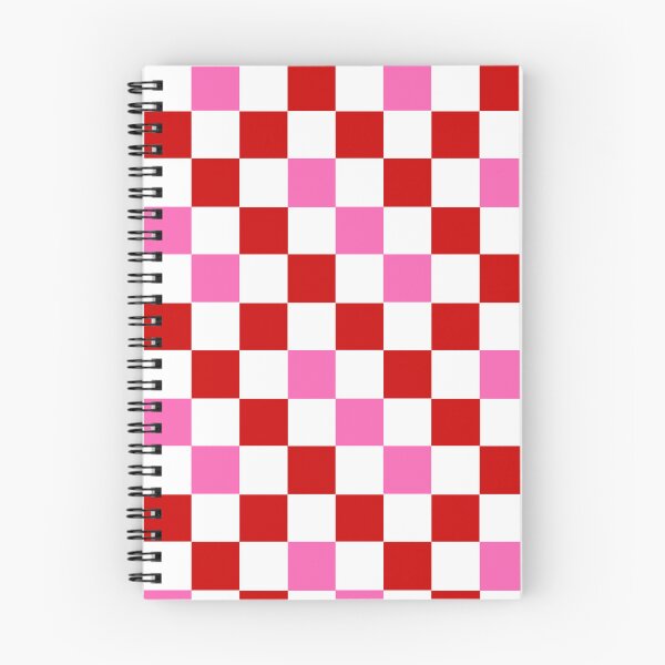 Item preview, Red White Pink Checkered Pattern Design  designed and sold by PatternTitan.