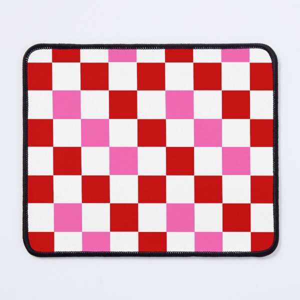 Item preview, Red White Pink Checkered Pattern Design designed and sold by PatternTitan.