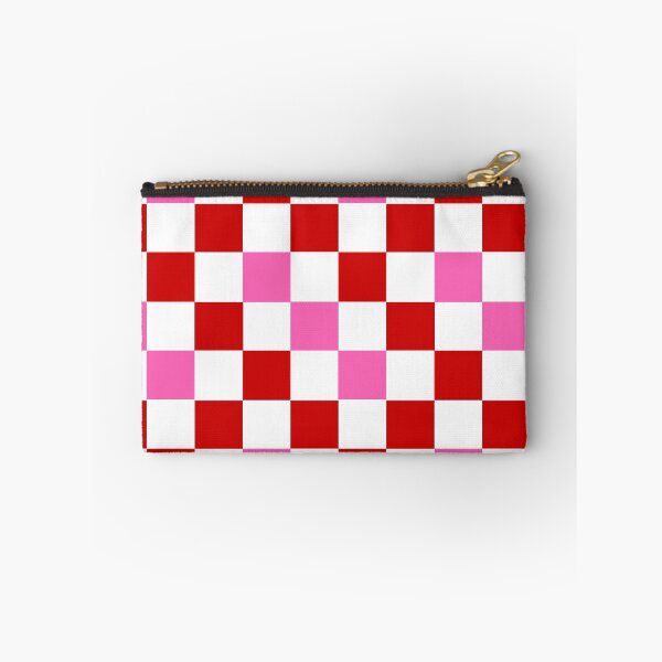 Item preview, Red White Pink Checkered Pattern Design  designed and sold by PatternTitan.
