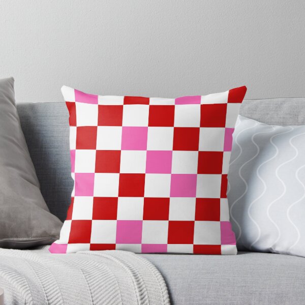 Item preview, Red White Pink Checkered Pattern Design  designed and sold by PatternTitan.