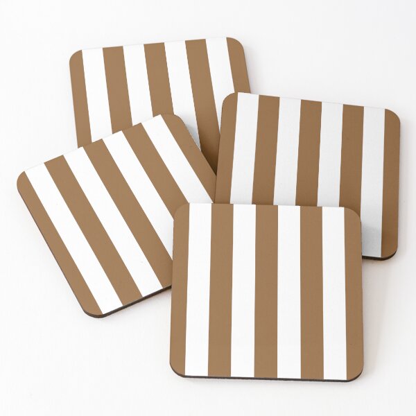 Item preview, Striped White And Bronze Pattern designed and sold by pattern-archive.