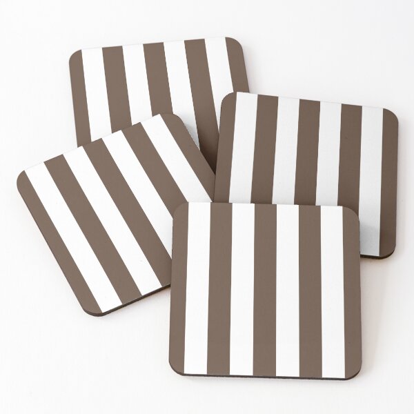 Item preview, Striped White And Brown Pattern designed and sold by pattern-archive.
