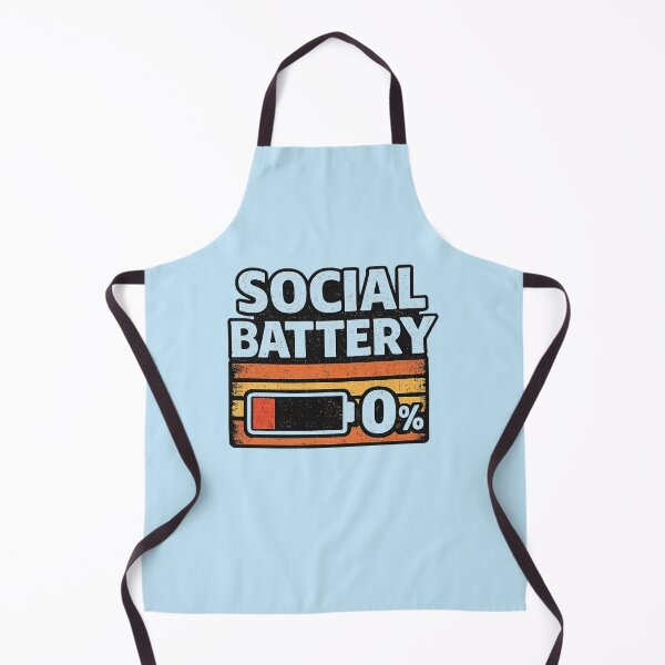Item preview, Social Battery 0% Funny Introvert Shirt, Anti Social Humor designed and sold by GhostDawgs.