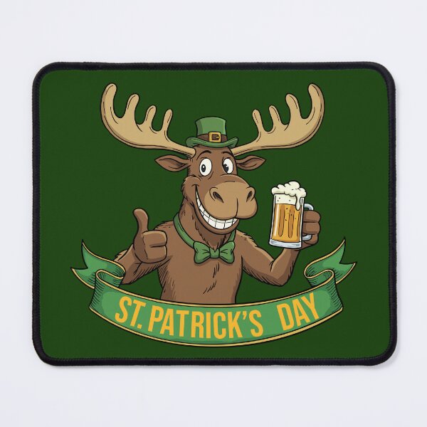 Item preview, Funny St Patrick’s Day Moose – Lucky Beer Irish Celebration designed and sold by CARPIO Creations.