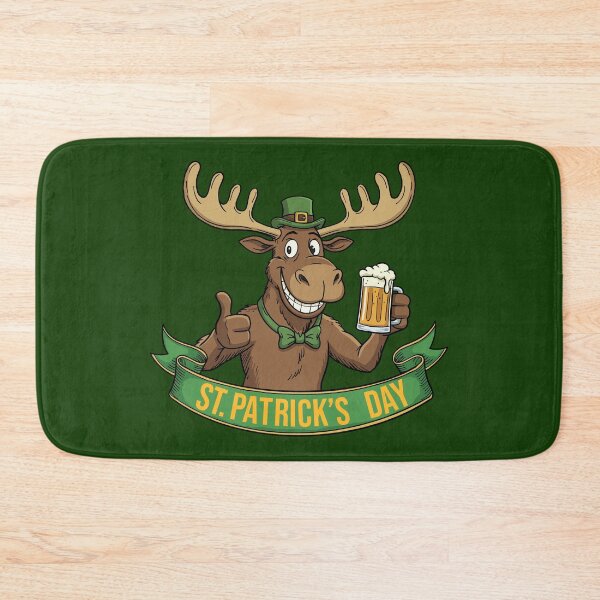 Item preview, Funny St Patrick’s Day Moose – Lucky Beer Irish Celebration designed and sold by CARPIO Creations.