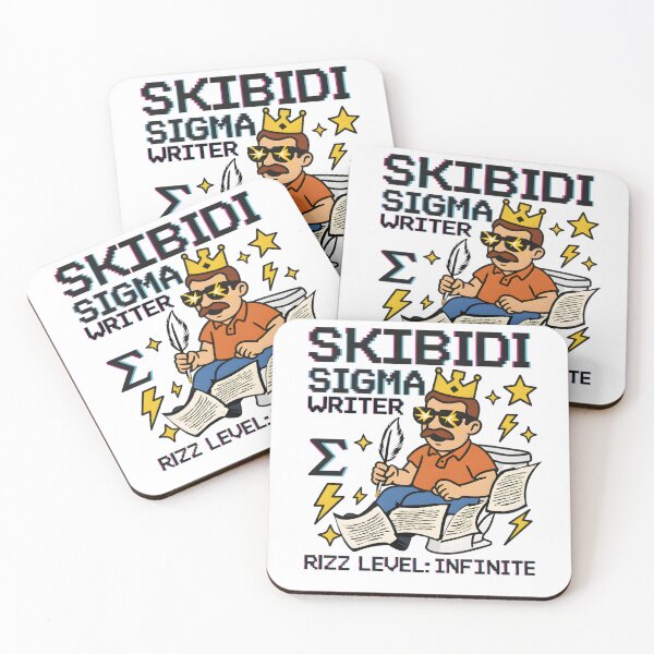 Item preview, Skibidi Sigma Writer Rizz Level Infinite designed and sold by AnnDesignStudio.