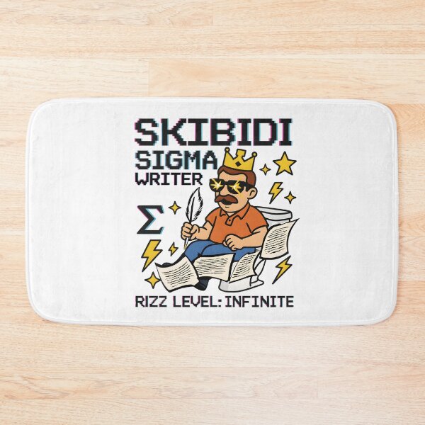 Item preview, Skibidi Sigma Writer Rizz Level Infinite designed and sold by AnnDesignStudio.