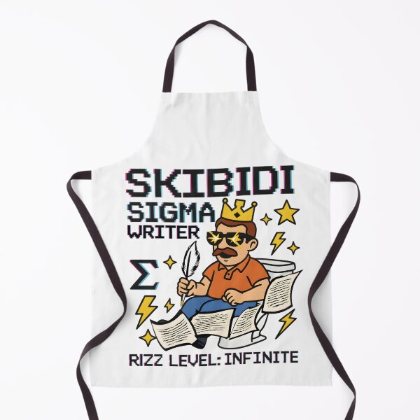 Item preview, Skibidi Sigma Writer Rizz Level Infinite designed and sold by AnnDesignStudio.