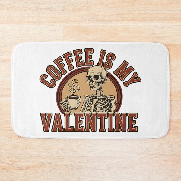 Item preview, coffee is my valentine funny coffee lover design designed and sold by ArtDesignTp.
