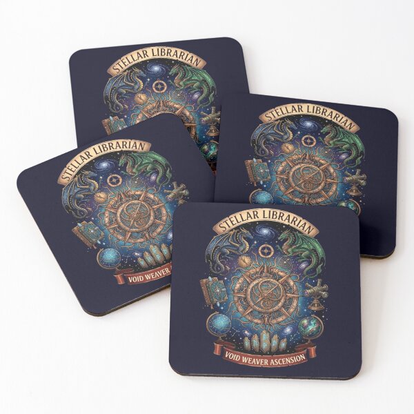 Item preview, Stellar Librarian – Cosmic Fantasy Emblem designed and sold by Dogandesighn.