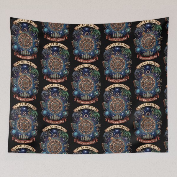 Item preview, Stellar Librarian – Cosmic Fantasy Emblem designed and sold by Dogandesighn.