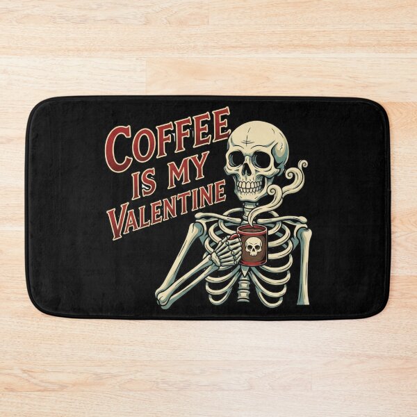 Item preview, coffee is my valentine funny caffeine lover quote designed and sold by ArtDesignTp.
