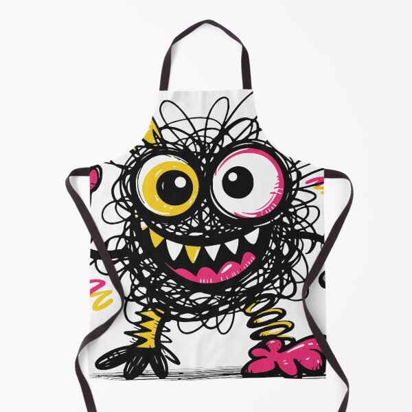 Item preview, A wild chaotic monster made from expressive scribble lines and playful shapes. The messy style gives the character a unique personality that fits perfectly designed and sold by Dejbar.