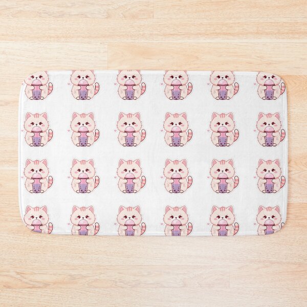 Item preview, Cute Kawaii Cat Drinking Bubble Tea  designed and sold by Veracity Art .