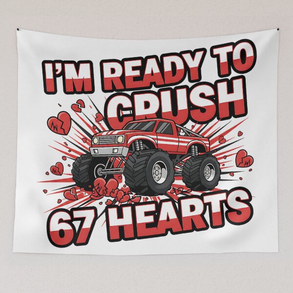 Item preview, im ready to crush 67 hearts classroom valentines designed and sold by ArtDesignTp.