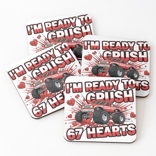 Item preview, im ready to crush 67 hearts classroom valentines designed and sold by ArtDesignTp.