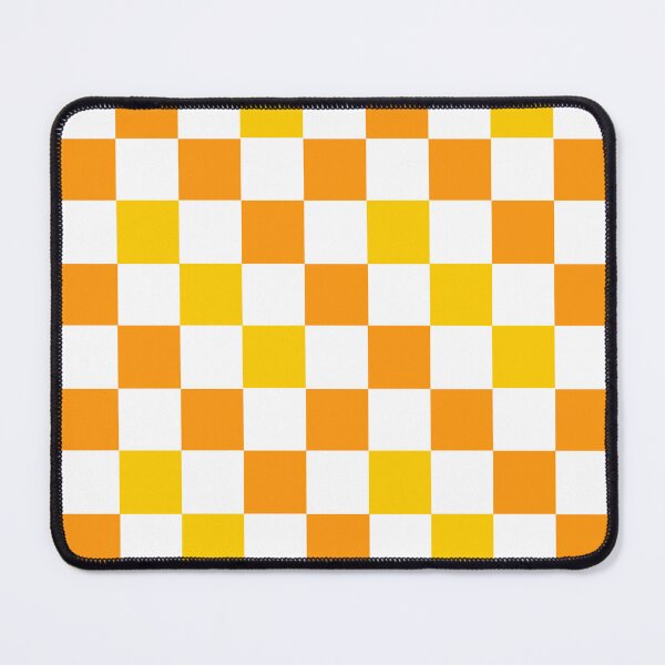 Item preview, Orange White Yellow Checkered Pattern Design  designed and sold by PatternTitan.