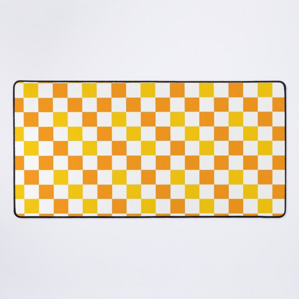 Item preview, Orange White Yellow Checkered Pattern Design designed and sold by PatternTitan.
