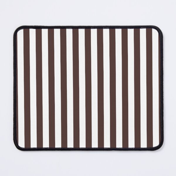 Item preview, Striped White And Chocolate Pattern designed and sold by pattern-archive.