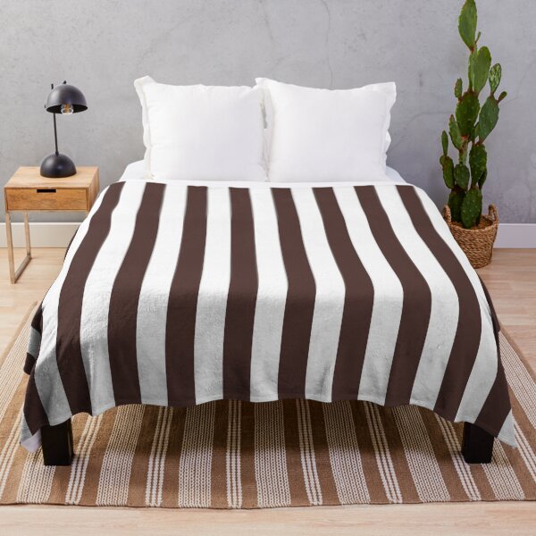 Item preview, Striped White And Chocolate Pattern designed and sold by pattern-archive.