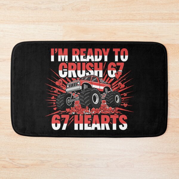 Item preview, funny crush 67 hearts boys valentines quote designed and sold by ArtDesignTp.