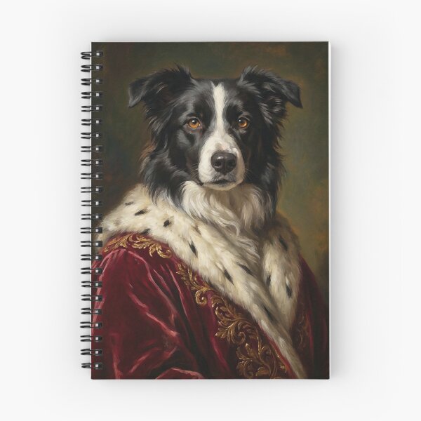 Artikelvorschau, Adelsporträt eines königlichen Border Collies entworfen und verkauft von Rutvain.