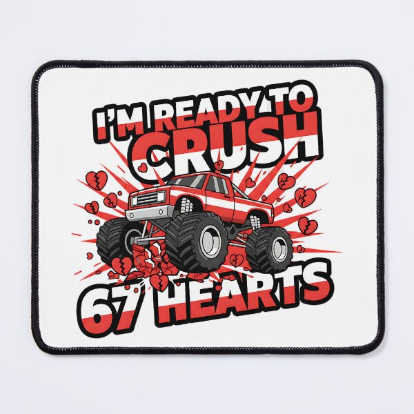 Item preview, im ready to crush 67 hearts funny kids valentines designed and sold by ArtDesignTp.