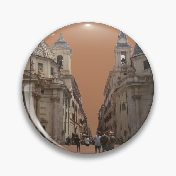 Item preview, Piazza del Popolo churches designed and sold by Pitcher Perfect.