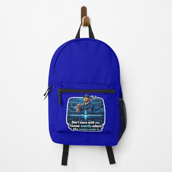 Item preview, Don't Mess With Me I Know Exactly Where The Water Main Is Sticker designed and sold by Scro-Ciob-Shop.