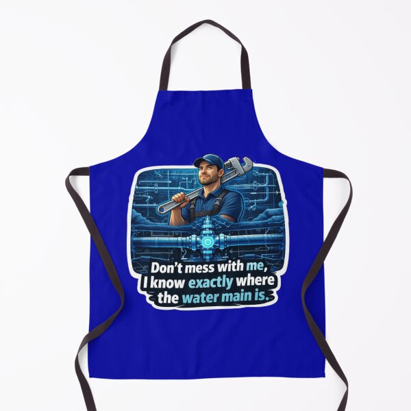 Item preview, Don't Mess With Me I Know Exactly Where The Water Main Is Sticker designed and sold by Scro-Ciob-Shop.