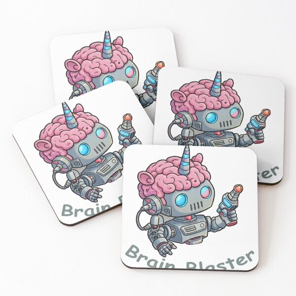 Item preview, Brain Blaster - Sci-Fi Unicorn Robot Character Art designed and sold by Original-Vibes.